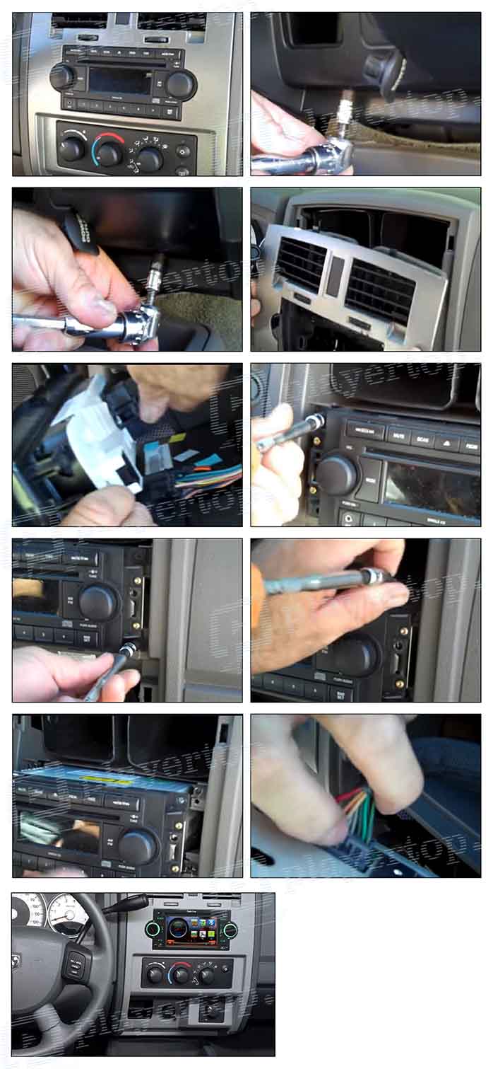 branchement autoradio dodge dakota